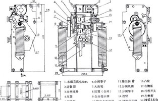 斷路器不能合閘是常見故障之一，遇到此故障，可對照控制接線圖(圖1)從幾個主要故障點來檢查。首先檢查控制保險1FU、2FU和合閘熔斷器3FU、4FU，然后檢查轉換開關SA⑤—⑧觸點在合閘位置時是否通，斷路器輔助觸點QF·1是否通，檢查合閘接觸器Q線圈和合閘線圈r1是否燒壞，最后再分析機械方面的故障。下面我就維修中遇到的幾種常見故障做以剖析。